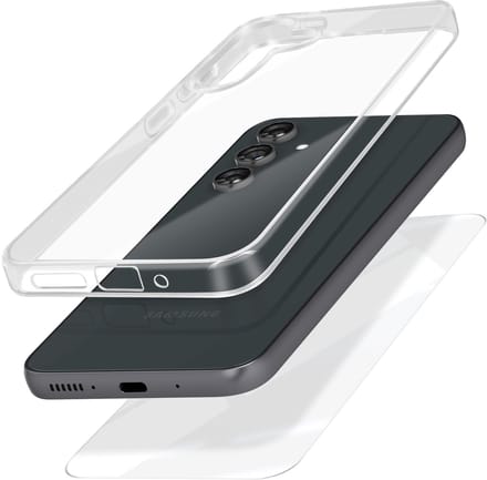 Mayaxess, Beschermingskit Geschikt voor Samsung Galaxy A54 5G Integrale bescherming, Transparant