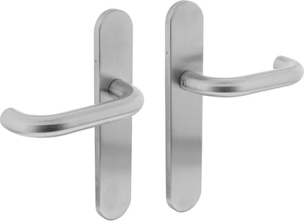 Intersteel Deurkruk Rond op op schild blind rvs geborsteld
