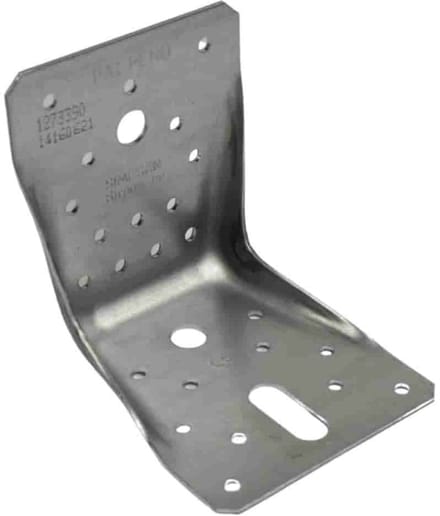 Hoekverbinder 100 x 100 x 90 x 2 mm met rib