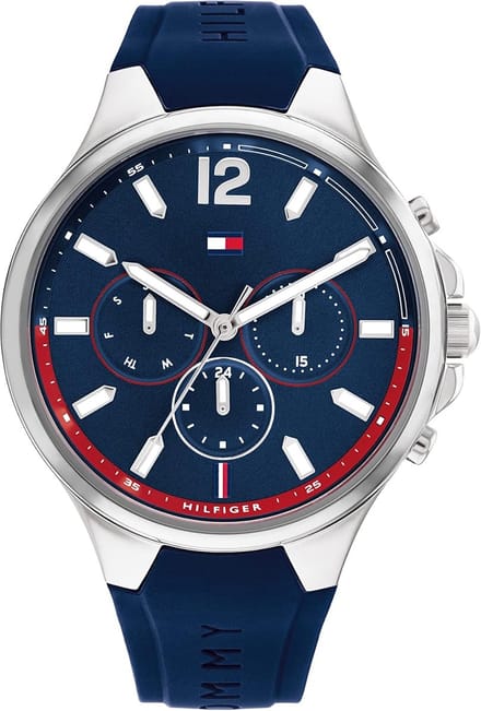 Tommy Hilfiger Sienna 1782600 Horloge - Siliconen - Blauw - Ø 40 mm