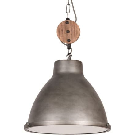 LABEL51 - Hanglamp Dock - Burned Steel - Industrieel - 42x42x37 cm