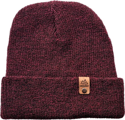 Descent - Muts - Essential - Donker rood - Kurk - Beanie - Wintersport