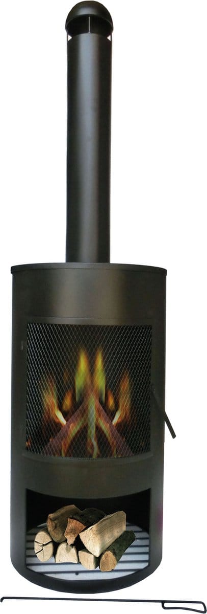 SenS-Line Drumpot tuinhaard - Zwart