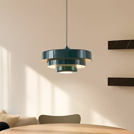 Lindby - hanglamp - 1licht - Metaal - H: 27 cm - E27 - donkergroen