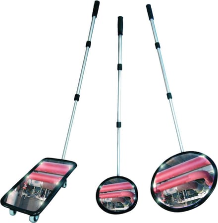 Inspectiespiegel met LED licht - 20 x 40 cm