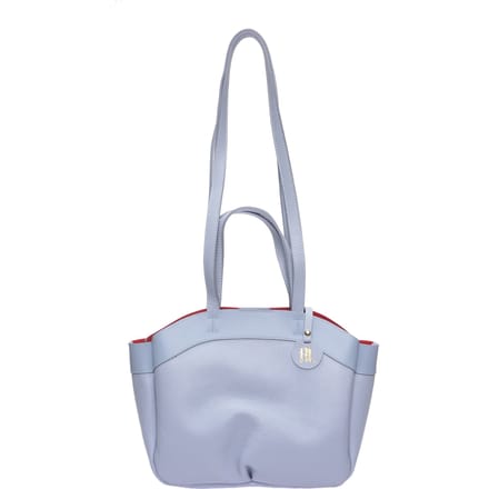 Anna Luchini Turquoise Rundleer Tas