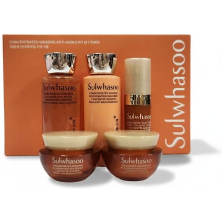 [SULWHASOO] Geconcentreerde Ginseng Anti-aging Kit (Inclusief 5 items) Steekproef 1 SET beige