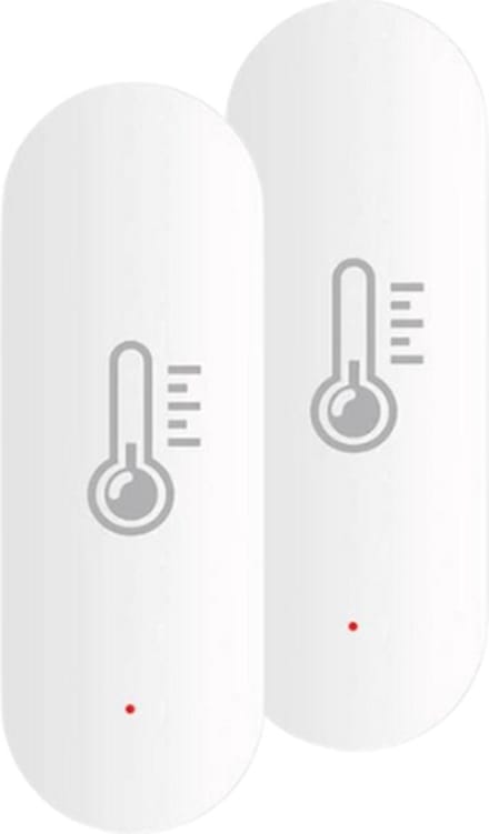 Zigbee temperatuursensor - Set van 2 - Slimme temperatuur- en luchtvochtigheid sensor - Werkt met Smart Life app - Wit