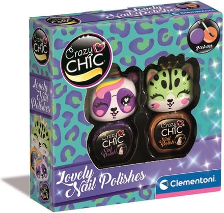 Clementoni - Crazy Chic -Nagel Set - Make-up voor kinderen - vanaf 6 jaar