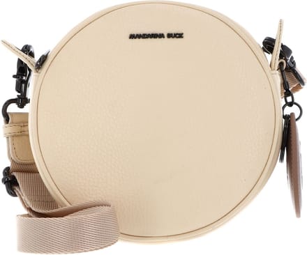 MANDARINA DUCK Leren Schoudertas Mellow Leather Crossover Bag Macadamia Beige