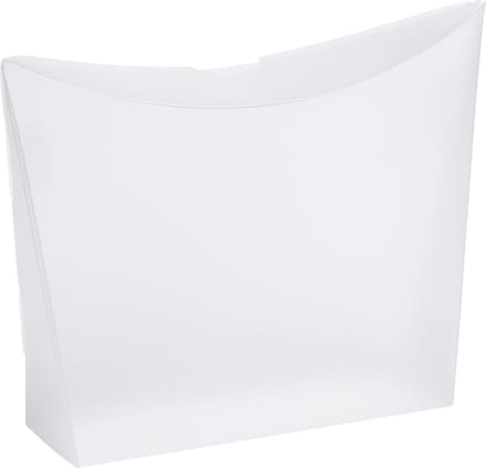 Cadeauverpakking doosje BUDGET semi-transparant, 20x20x6 cm WIT (100 stuks)