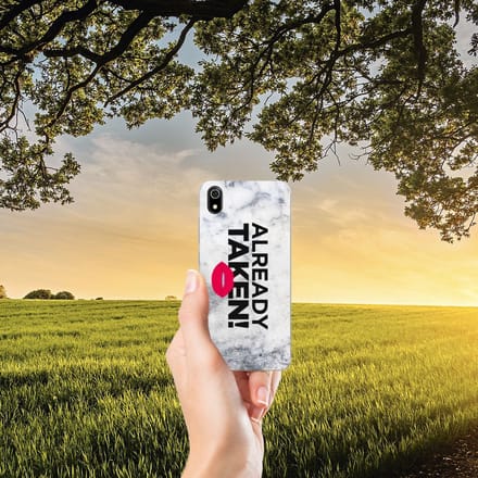 Xiaomi Redmi 7A Siliconen hoesje met naam Already Taken White