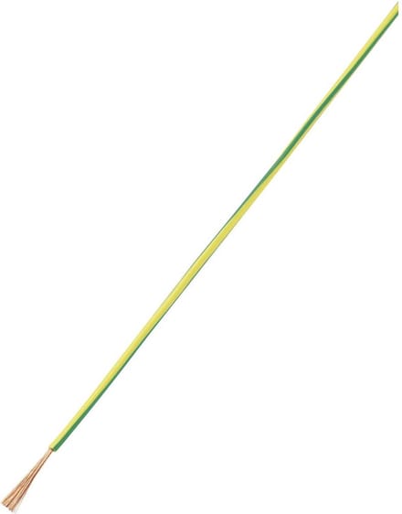 TRU COMPONENTS 1571384 Draad LiY 1 x 0.50 mm² Groen, Geel 10 m