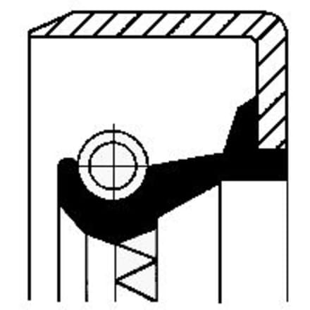 Oliekeerring, versnellingsbak CORTECO 12013363B