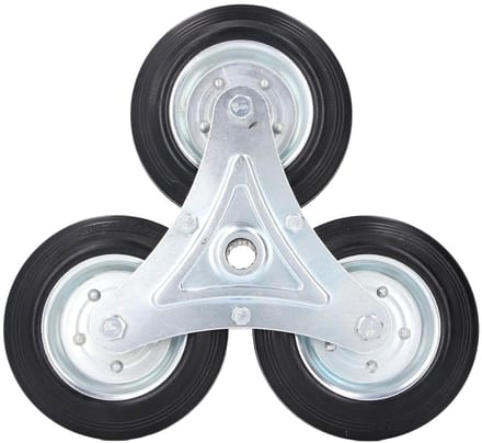 Zware Driehoekige Trapwiel met 6 Inch Diameter en 300LBS Draagcapaciteit voor Traplopen en Winkelen