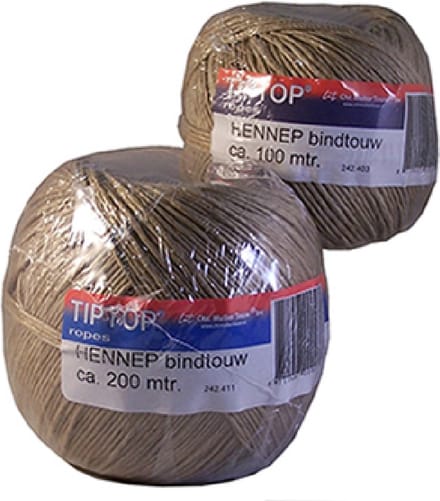 Bindtouw hennep 100gr 3/3 perrol