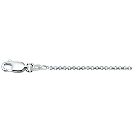 Zilveren Collier anker rond 1 1018841 50 cm