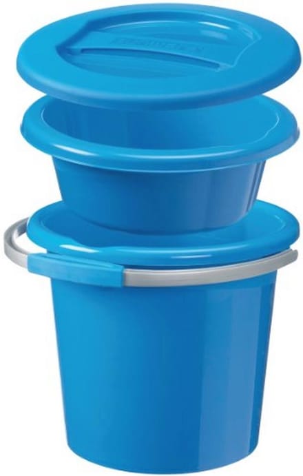 Water-Line Set met Emmer en Kom - Ideaal voor Vakantie, 5L/12L
