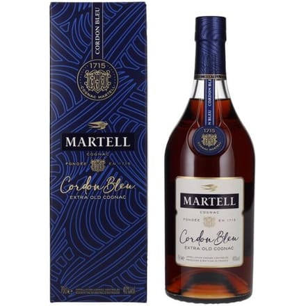 Martell Cognac Cordon Bleu Extra Old Cognac 40% Vol. 0,7l in geschenkverpakking