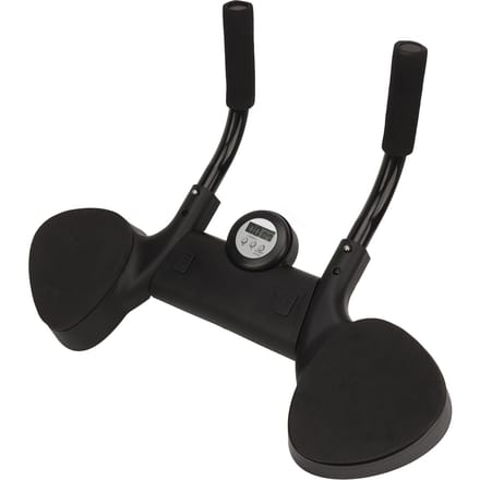 Plank Support Trainer Verdikte Elleboogbeschermers Antislip Zweetabsorberend met Timer Platte Ondersteuning black
