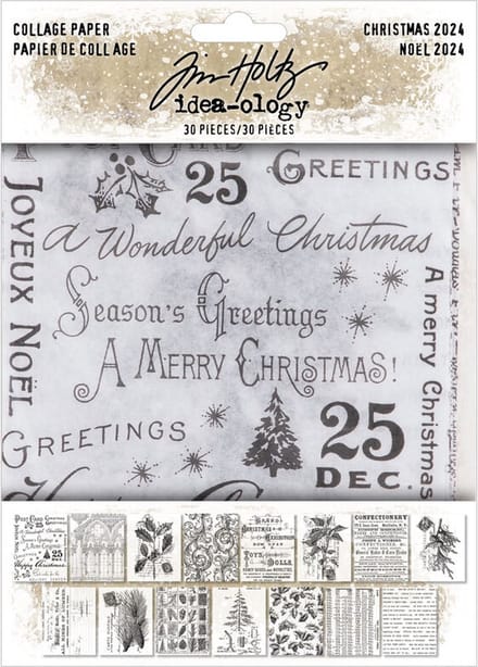 Idea-ology Tim Holtz - Christmas 2024 Collage Paper (TH94409)