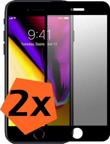 Screenprotector Geschikt voor iPhone 6 Screenprotector Privacy Bescherm Glas - Screenprotector Geschikt voor iPhone 6 Privacy Screenprotector Tempered Glass - 2 PACK