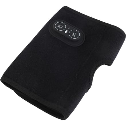 Verwarmde elleboogbrace Verstelbare warme compressie Vibratie Elleboogwikkelkussen black
