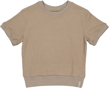 Levv - Bianca Meisjes Shirt - Dark Taupe - Maat 122