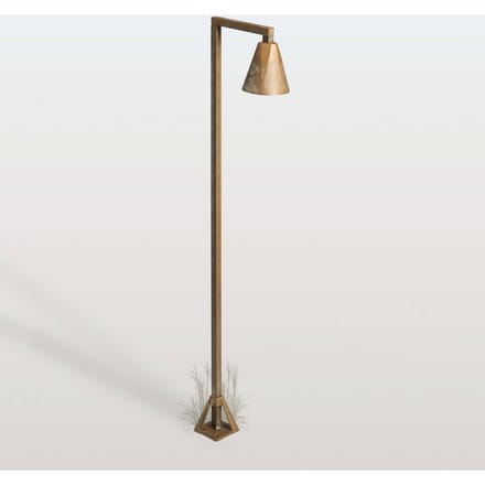 Moretti Luce LED tuinpadverlichting Silva Disk, 100 x 19 cm, antiek messing