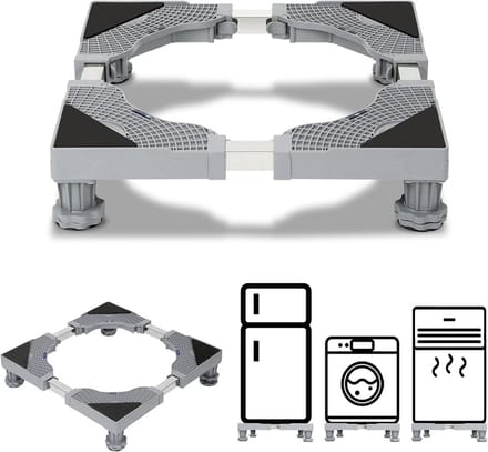 Verstelbaar Onderstel voor Wasmachine en Droger – 41-65 cm – Stabiliteit en Comfort