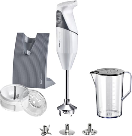 Bamix Staafmixer Swissline M200 Silver - 200 W - Met Accessoires & Smart Helpers