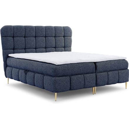 Boxspring Loran in bouclé met opbergruimte 180 x 200 cm | NADUVI Collection
