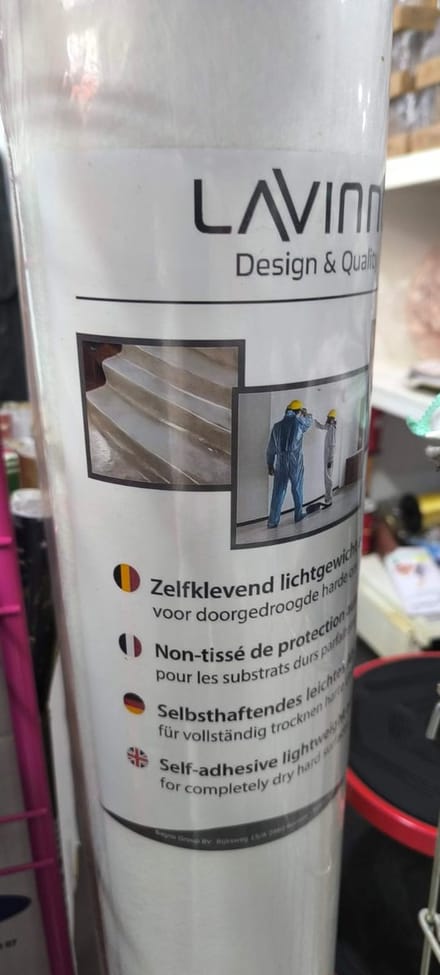 afdekvlies afdekfolie zelfklevend rol 1*25 meter