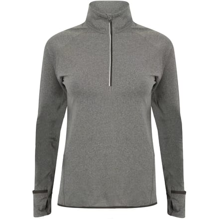 Langarm T-shirt 1/4 zip vrouw Tombo