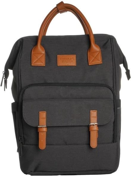 Luiertas - THERMOBABY - ESCAPADE - Elegant en functioneel - Zwart en bruin