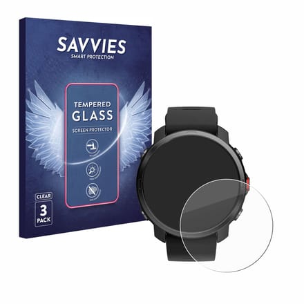 Savvies - Glas Screenprotector voor Polar Grit X - Gehard Beschermglas 9H 3 Stuks