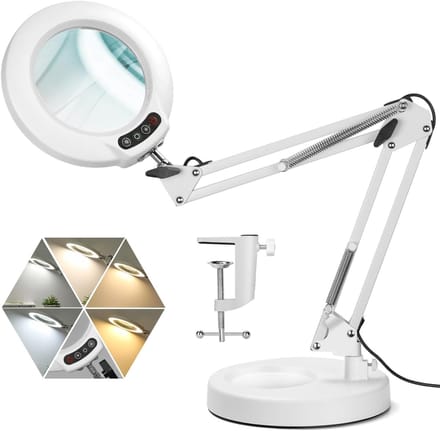CRLYN® Vergrootglas met Verlichting - Vergrootglas op Standaard - Loep - Vergrootspiege