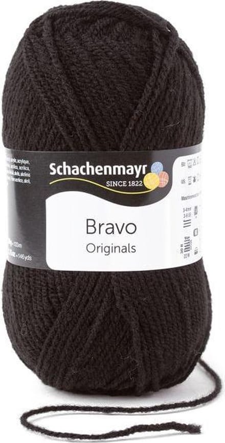 Bravo Wol - 50 gram -  Donkerbruin