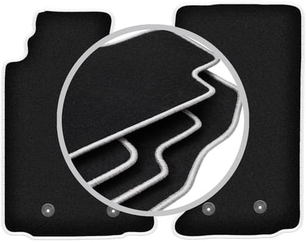 CARLUX-SILVER automatten voor: Mazda MX-5 III cabriolet (2005-2015)