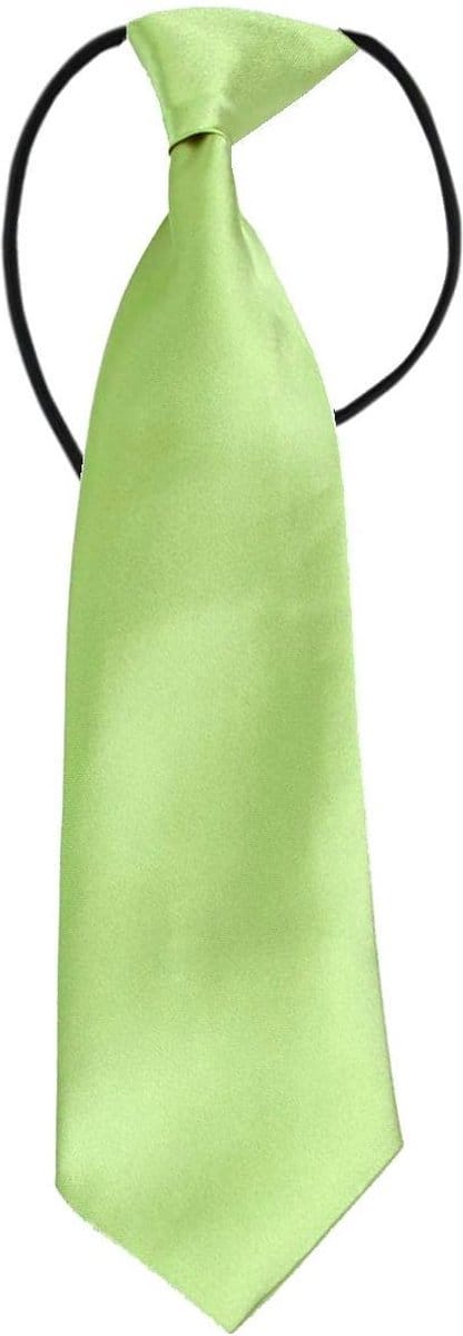 Fako Fashion - Kinderstropdas - Kinder Stropdas - Jongens Stropdas - Das - Effen - Elastiek - Lime Groen