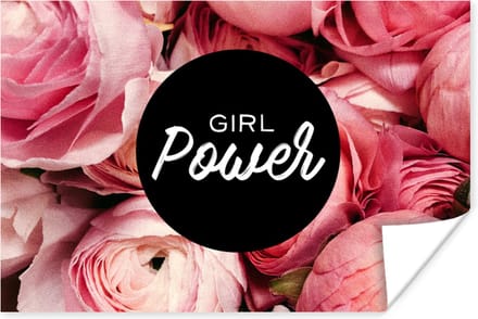 Poster Quotes - 'Girl power' - Spreuken - 60x40 cm