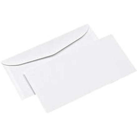 Enveloppen 114 x 229 mm (C5/6) offset wit, 1000 stuks, zonder venster