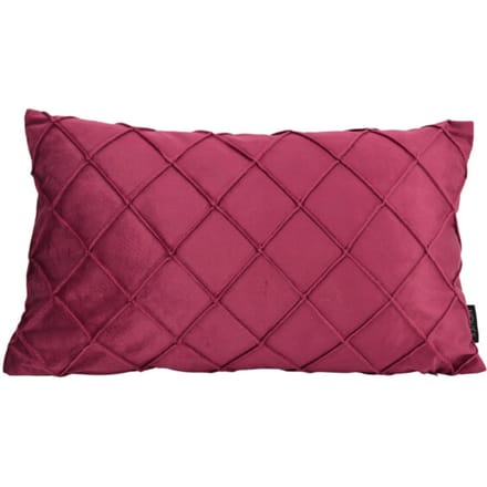 NOVÉE Sierkussen velvet cross wijn | 30 x 50 cm | polyester