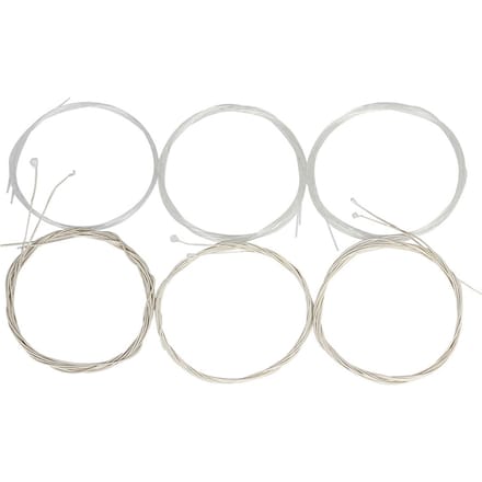 Oud snarenset (GDAEBF) Helder nylon verzilverd koperlegering omwonden 12 snaren 12-strings white