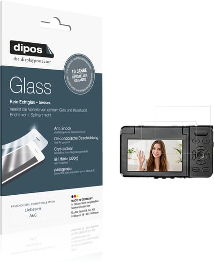 dipos – 2x Pantserfolie geschikt voor Liebssen A66 | 9H Screenprotector