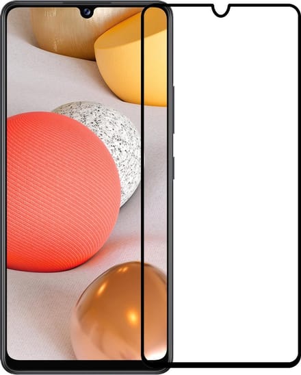 Screenprotector - Geschikt voor Samsung Galaxy A42 - Full Cover - Gehard Glas - Beschermglas - Tempered Glass - Screen Protector