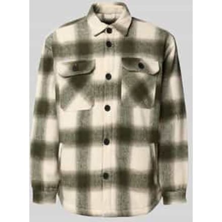 Regular fit overhemdjack met kentkraag, model 'Rian'