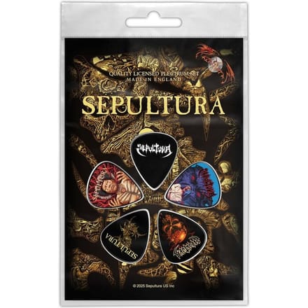 Sepultura Discography Unisex Plectrumset - meerkleurig - Standard