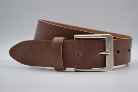 4cm brede cognac echt lederen jeans riem maat 85