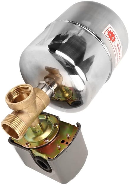 Waterpomp Drukschakelaar - Pompbesturing - Automatische Waterregeling - Lekdetectie Functionaliteit - 110-230V - Grijs